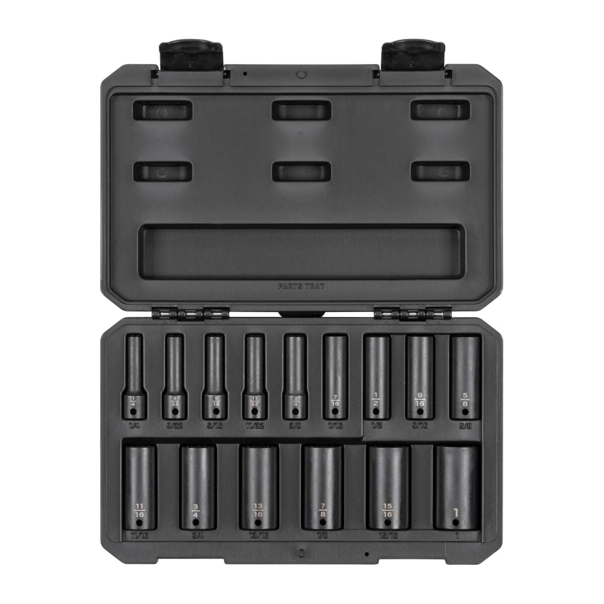 TEKTON 3/8 Inch Drive Deep 12-Point Impact Socket Set with Case, 15-Piece (1/4-1 in.) | SID91305 Main image
