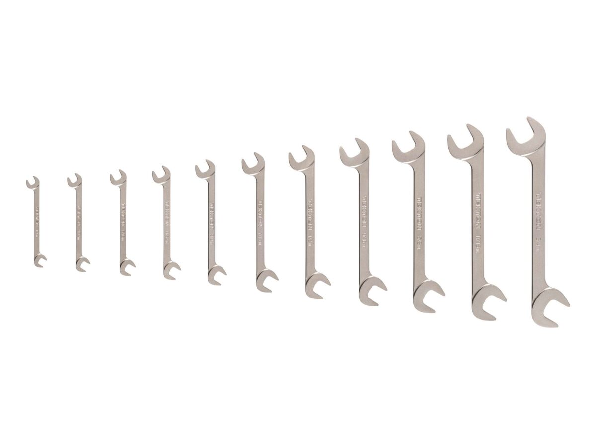 TEKTON Angle Head Open End Wrench Set, 11-Piece (1/4-3/4 in.) | WAE91001
