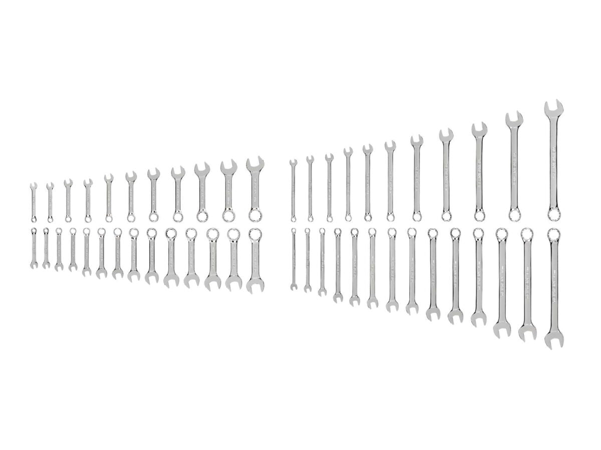 TEKTON Stubby and Standard Length Combination Wrench Set, 50-Piece (1/4-3/4 in., 6-19 mm) | WCB90903