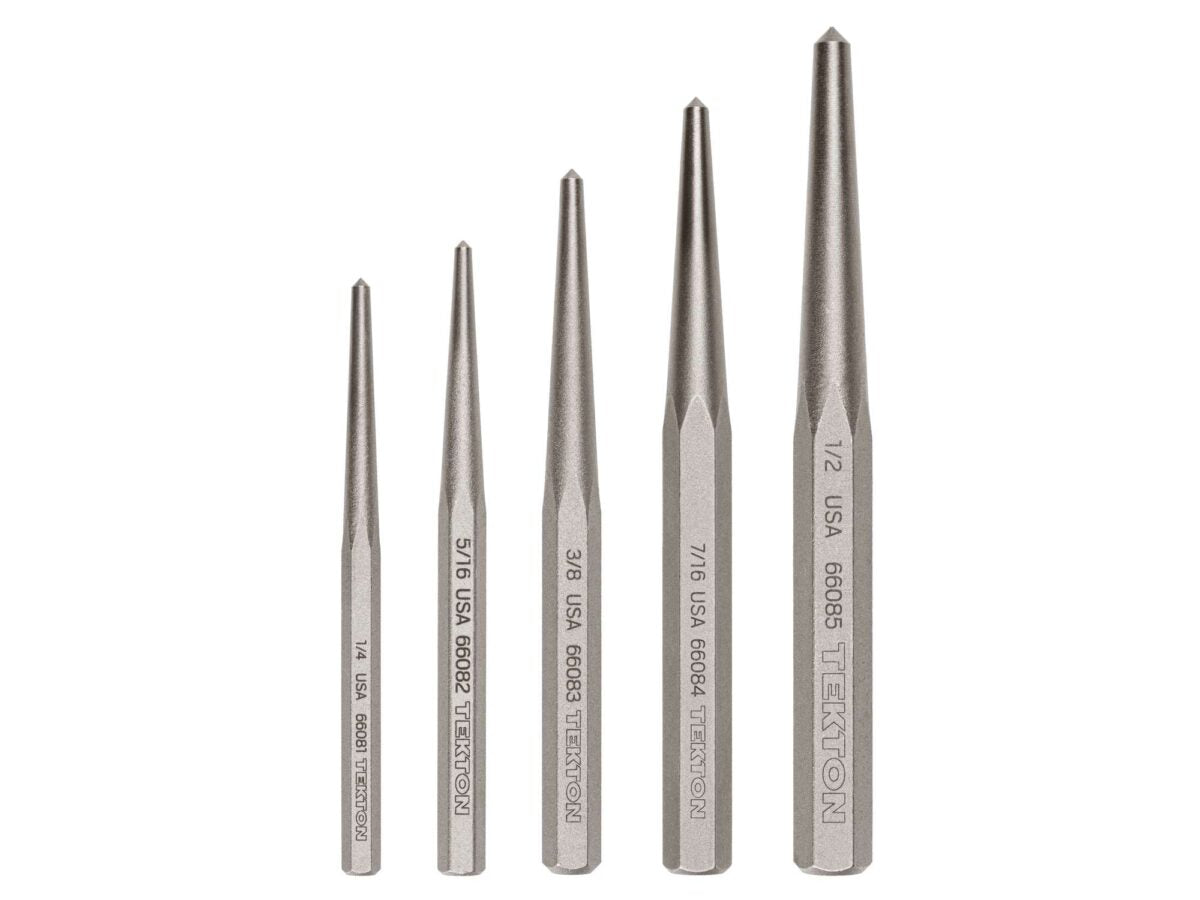 TEKTON Center Punch Set, 5-Piece (1/4-1/2 in.) | PNC95002 Main image