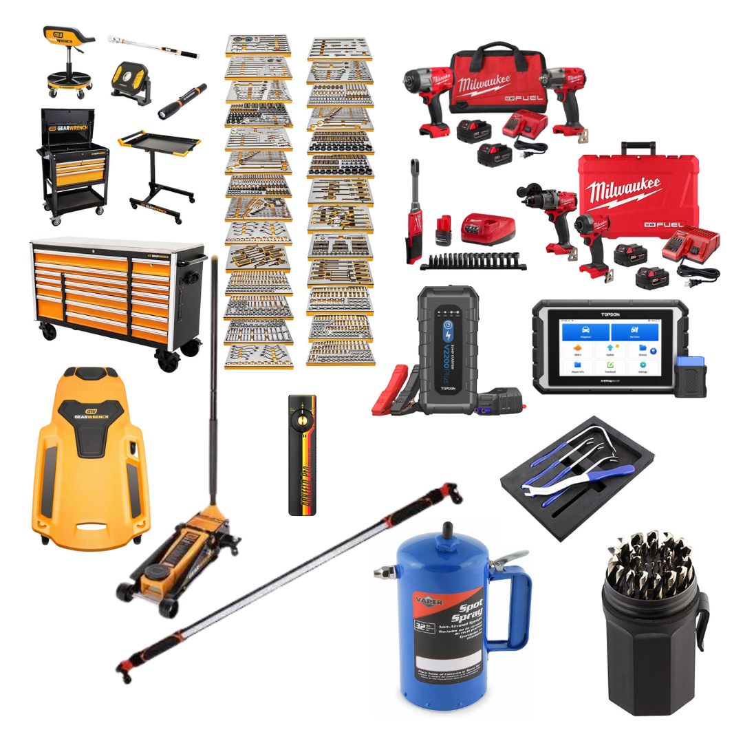 Gearwrench MEGAMOD 1268pc Mechanics Starter Set w/ Power Tool Add-on Bundle