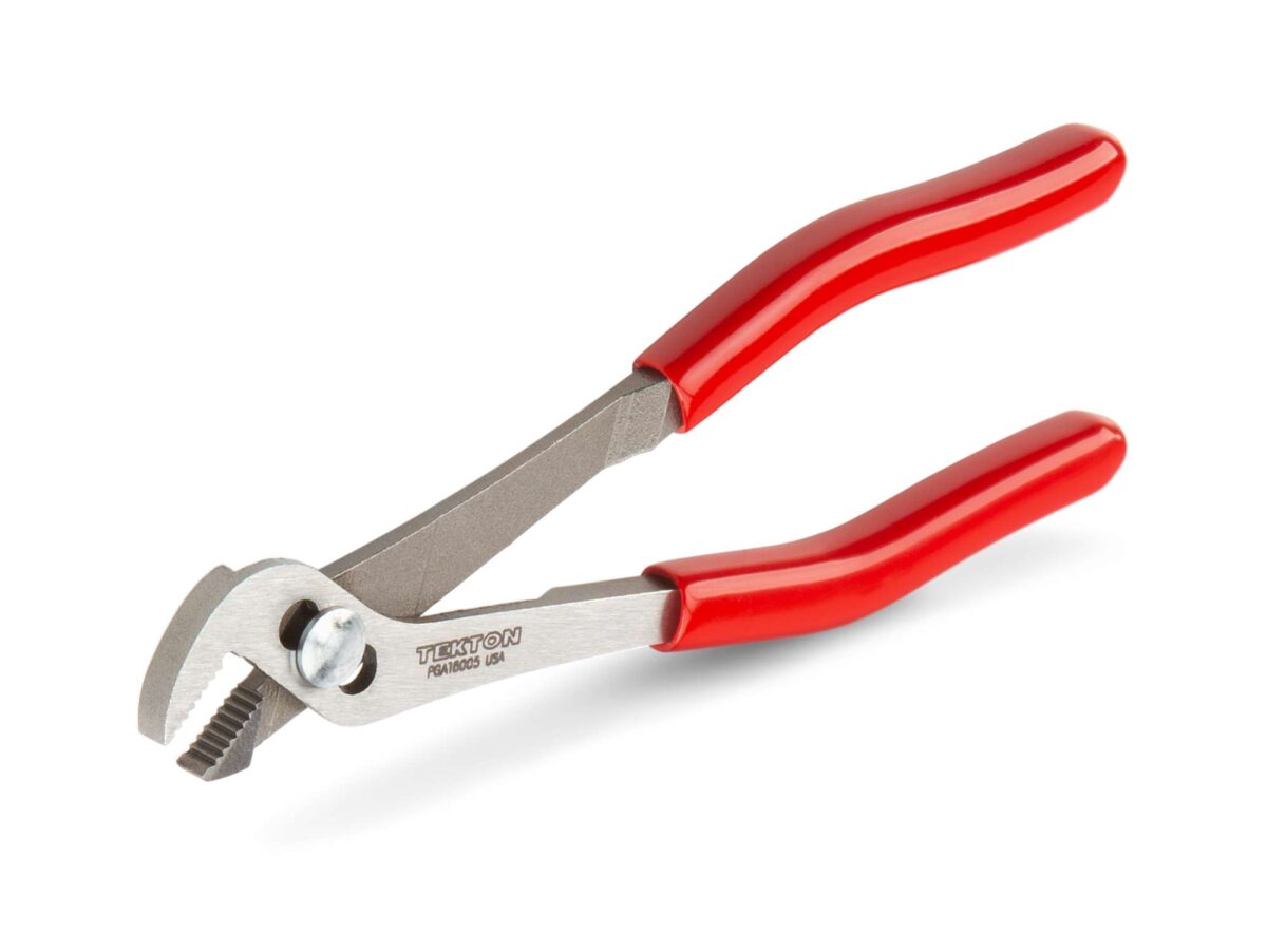 TEKTON 5 Inch Angle Nose Slip Joint Pliers (1/2 in. Jaw Capacity) | PGA16005