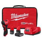 Milwaukee Tool M12 FUEL 1/4 Inch Right Angle Die Grinder 2 Battery Kit
