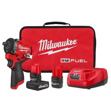 Milwaukee M12 FUEL Stubby 1/2 Inch Impact Wrench Kit Main image