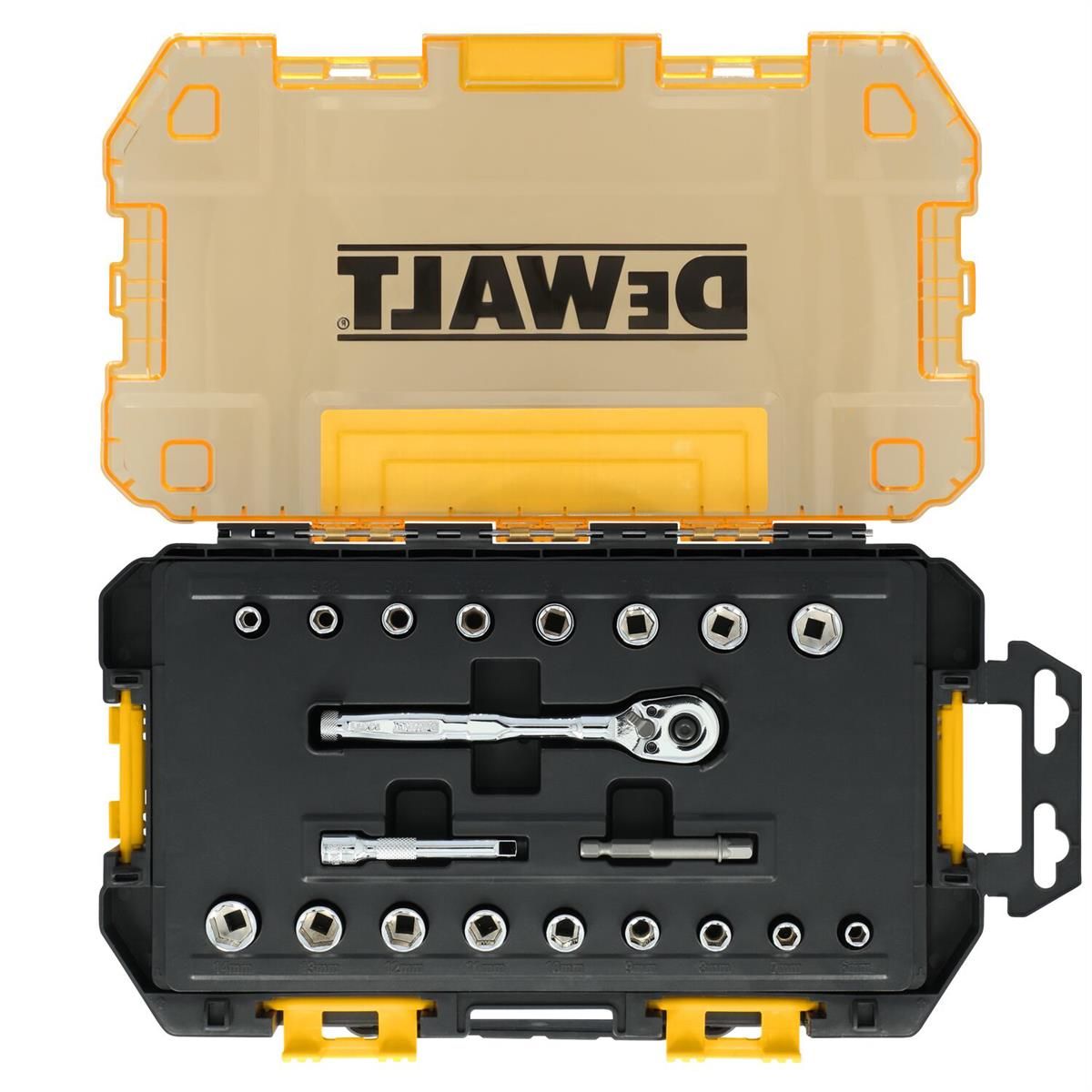 DEWALT TOUGHSERIES TOUGH BOX 1/4 in. Drive Mechanics Tool Set - 20 Piece Main image