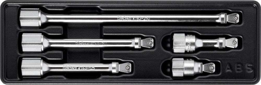 1/2 Sq. Dr. Wobble-Fix Extension Bar set 50-250mm ABS Tray 5 pieces Main image
