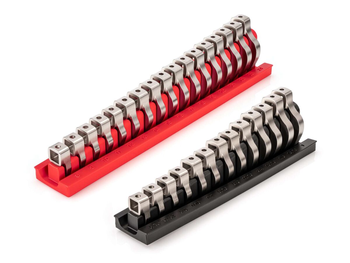 TEKTON 3/8 Inch Drive Crowfoot Wrench Set with Racks, 30-Piece (5/16-1 in., 8-24 mm) | WCF95301