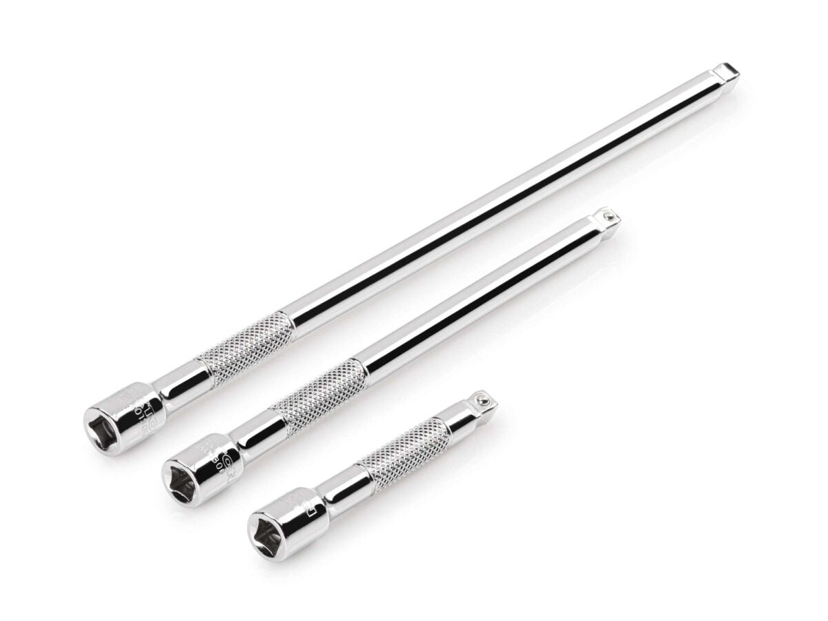 TEKTON 1/4 Inch Drive Wobble Extension Set, 3-Piece (3, 6, 9 in.) | SHA90011