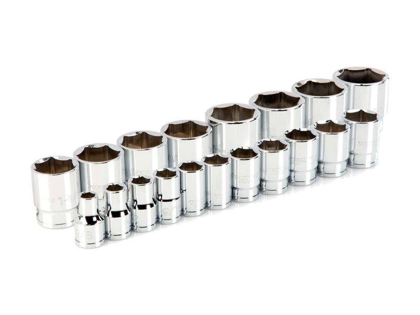 TEKTON 1/2 Inch Drive 6-Point Socket Set, 19-Piece (3/8 - 1-1/2 in.) | SHD92009 Main image