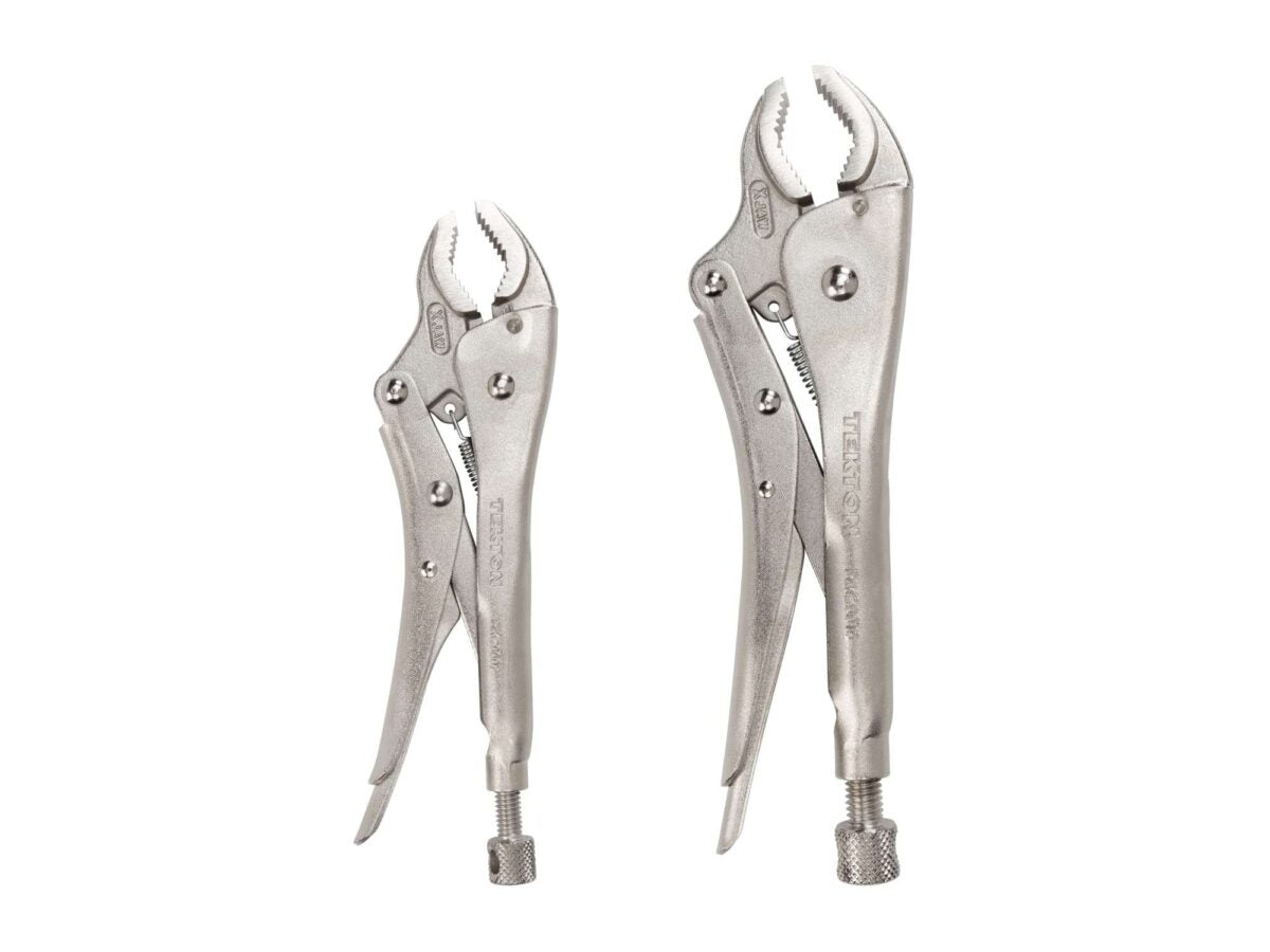TEKTON Deep Bite Round Jaw Locking Pliers Set (2-Piece) | PLK90201