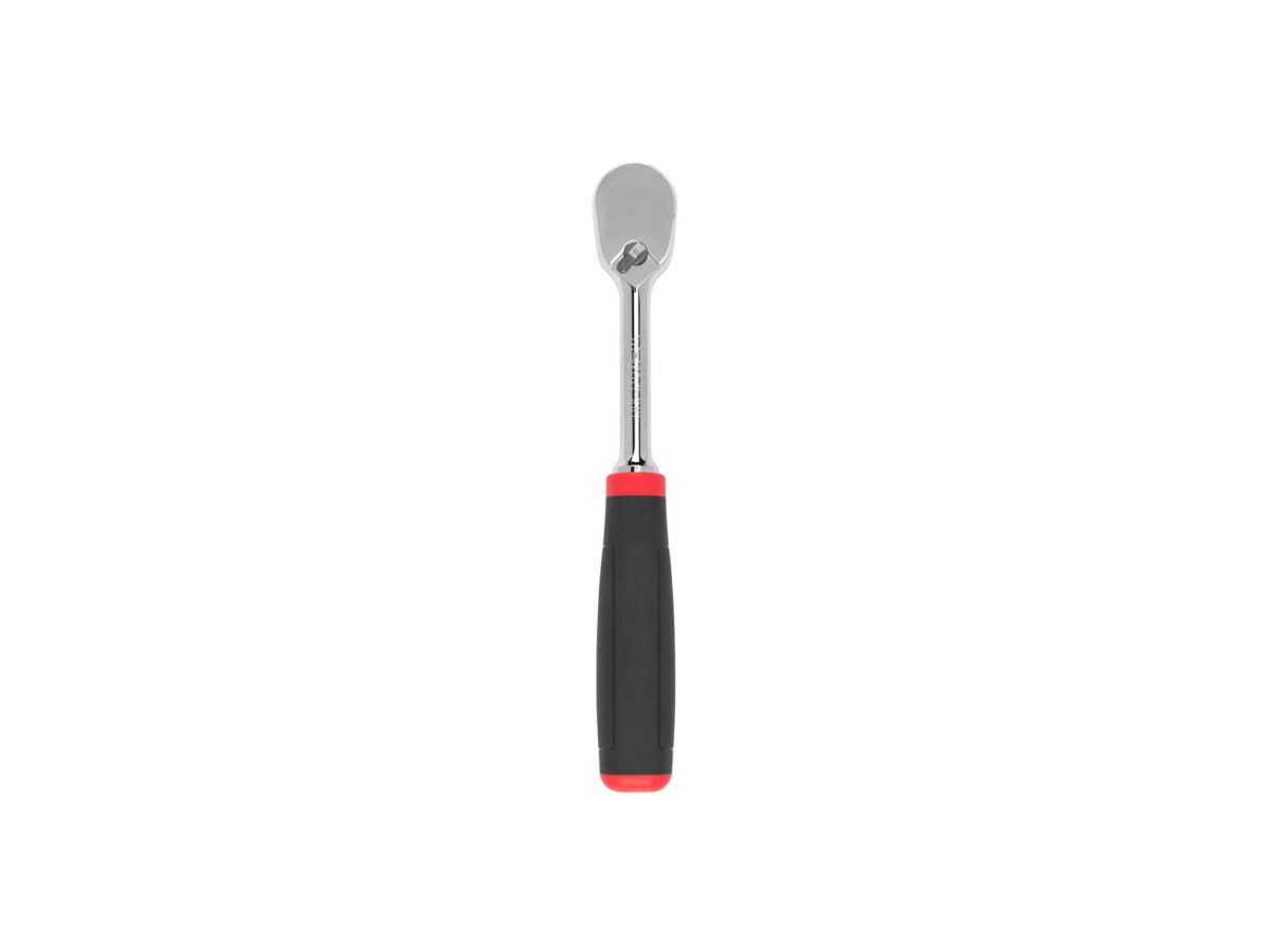 TEKTON 3/8 Inch Drive x 8 Inch Comfort Grip Ratchet | SRH02108