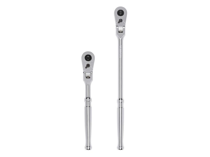 TEKTON 3/8 Inch Drive Flex Head Quick-Release Ratchet Set, 2-Piece (8, 12 in.) | SRH91301 Main image