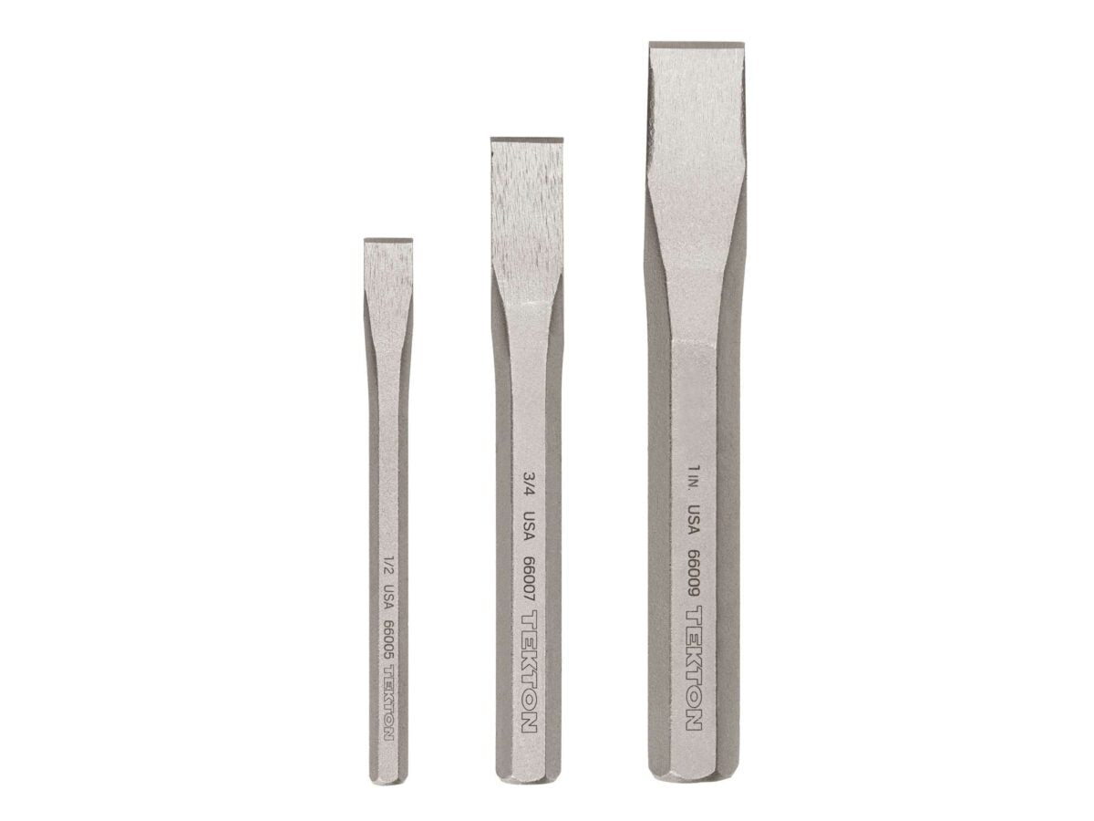 TEKTON Cold Chisel Set, 3-Piece (1/2, 3/4, 1 in.) | PNC91003 Main image