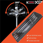 K Tool International Wrench Set 4 Piece Ratcheting Double Flex SAE 120 Tooth