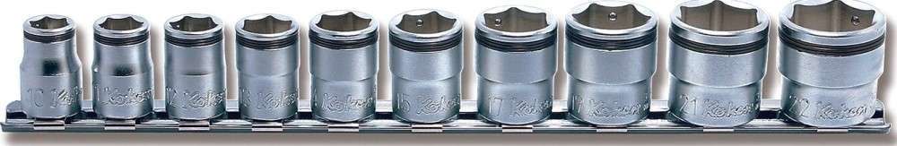 Exclusive 11 PC. 3/8 Drive Metric Nut Grip Socket Set 8-19mm Main image