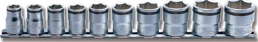 Exclusive 11 PC. 3/8 Drive Metric Nut Grip Socket Set 8-19mm Main image
