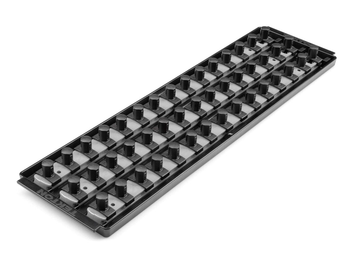 TEKTON 1/2 Inch Drive 3-Rail Socket Organizer Set, Gray (45-Tool) | OST27345 Main image