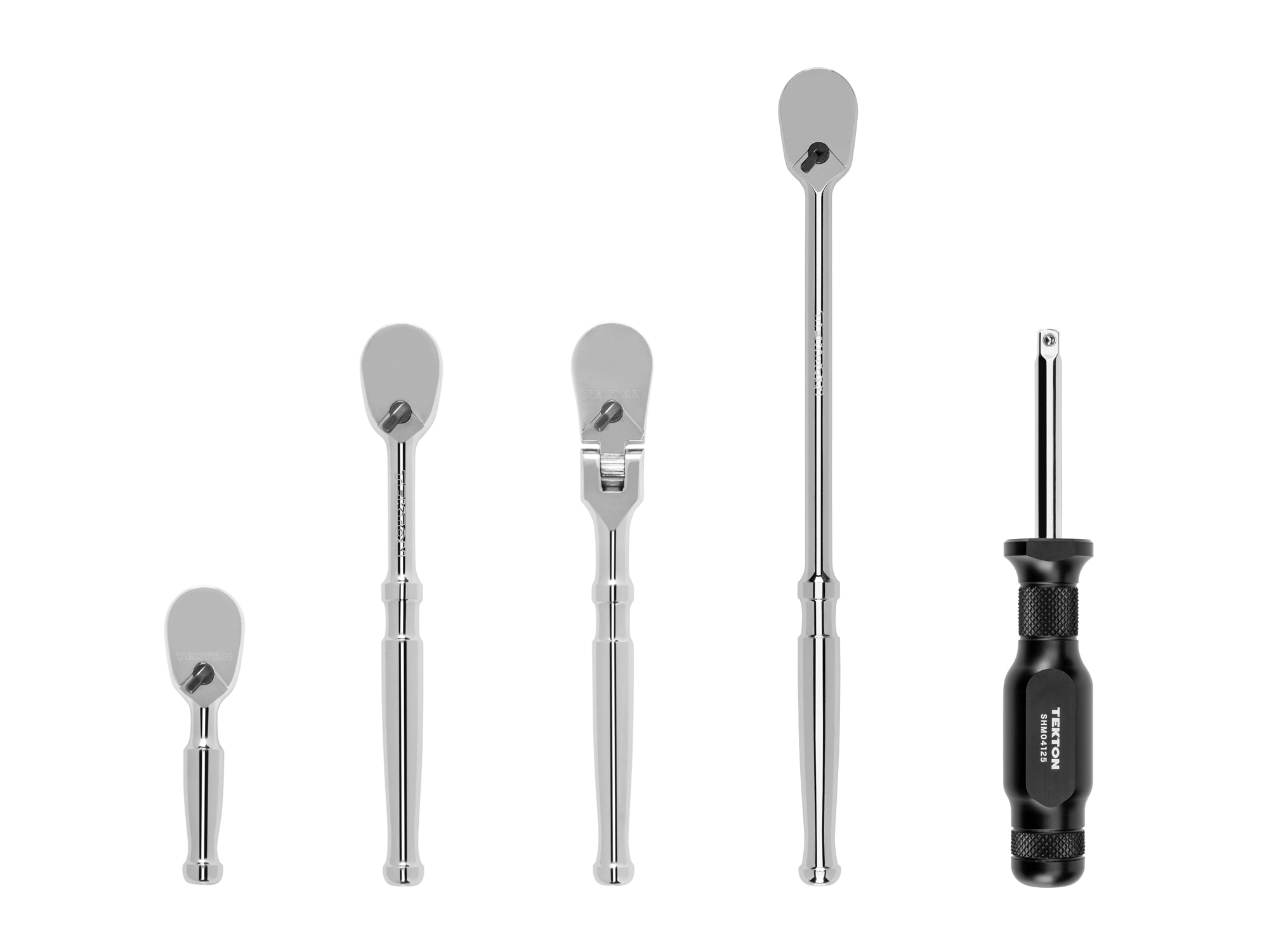 TEKTON 1/4 Inch Drive Ratchet and Spinner Handle Set (5-Piece) | SDR99009 Main image