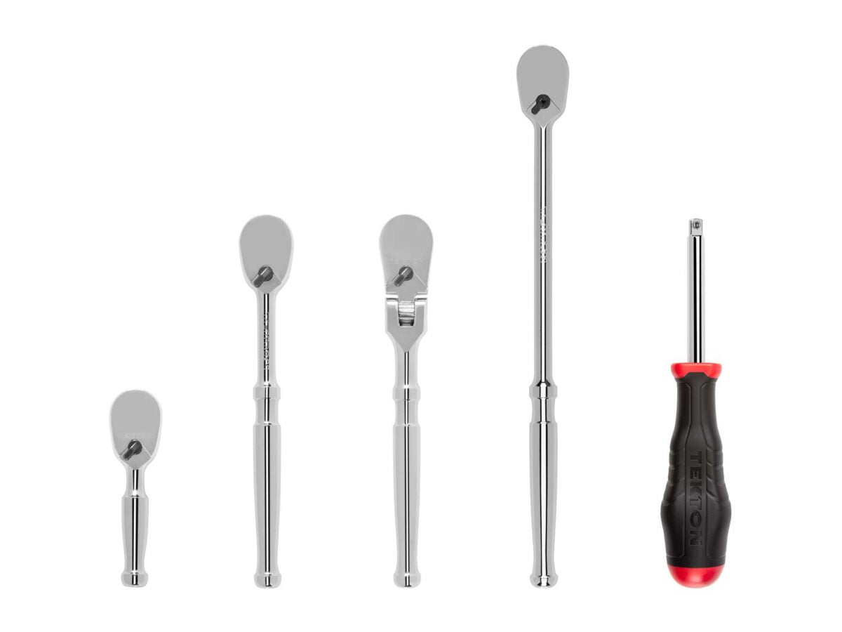 TEKTON 1/4 Inch Drive Ratchet and Spinner Handle Set (5-Piece) | SDR99009 Main image