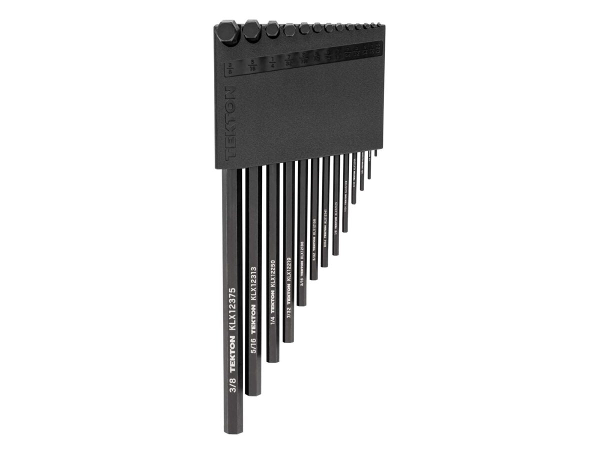 TEKTON Flat End Hex L-Key Set with Holder, 13-Piece (0.050-3/8 in.) | KLX91103