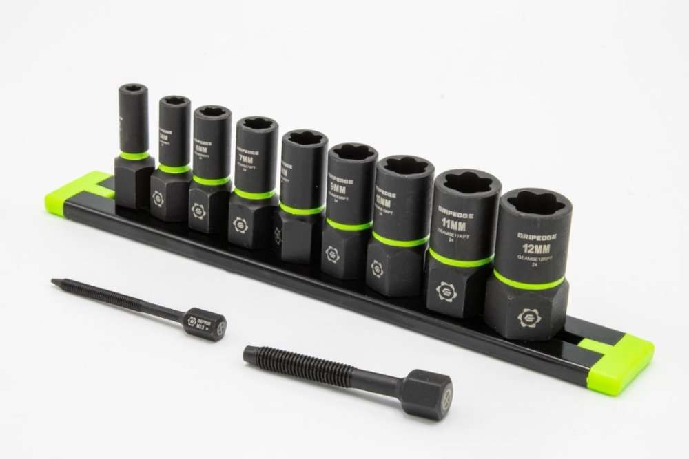 9-PC 1/4" Drive Metric RPT Socket Extractor Set 4-12MM Main image