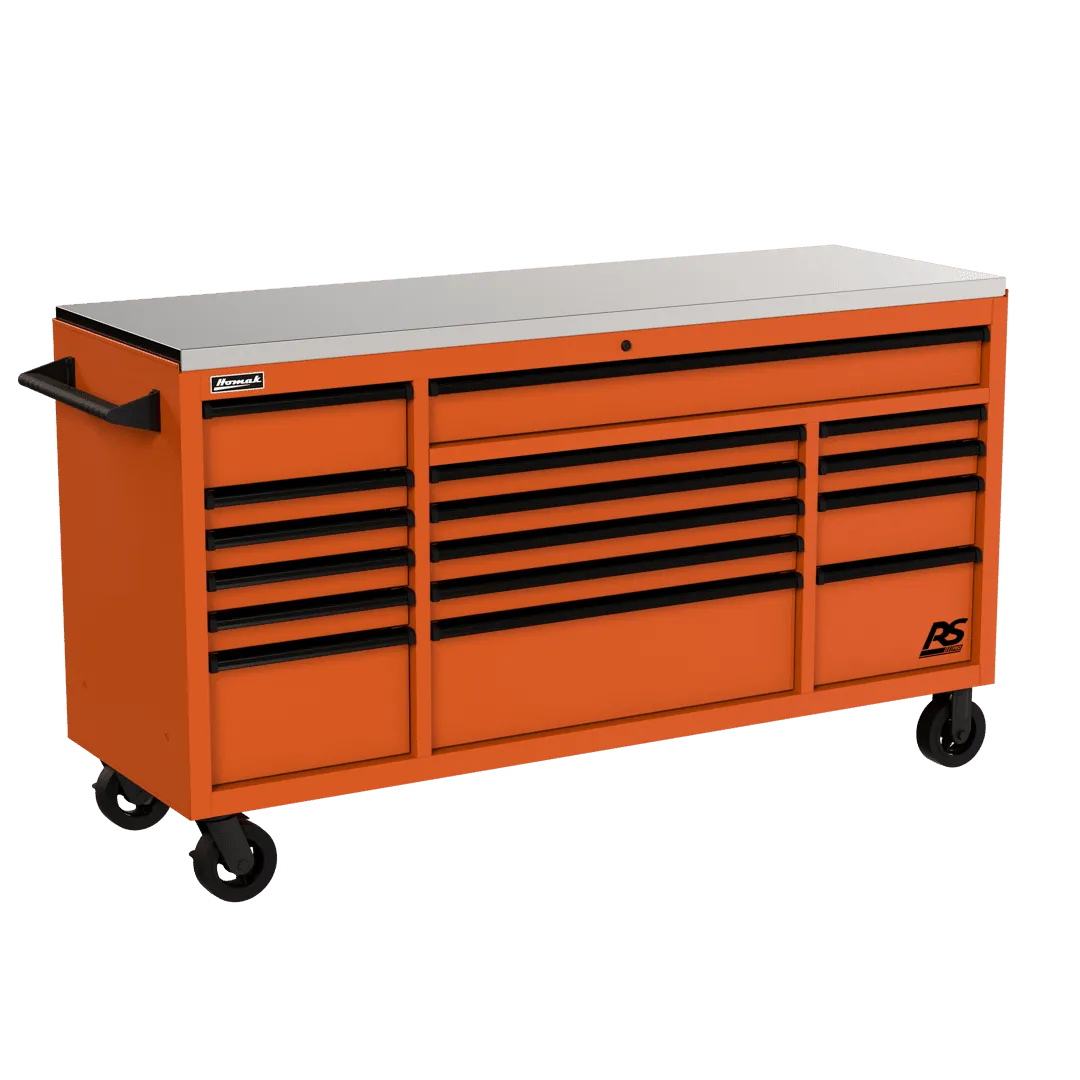 Homak Manufacturing 72 Inch RS Pro Roller Cabinet Stainless Steel Top Secondary image