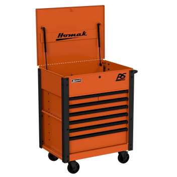 Homak Manufacturing 35 in. Pro Series 7-Drawer Service Cart