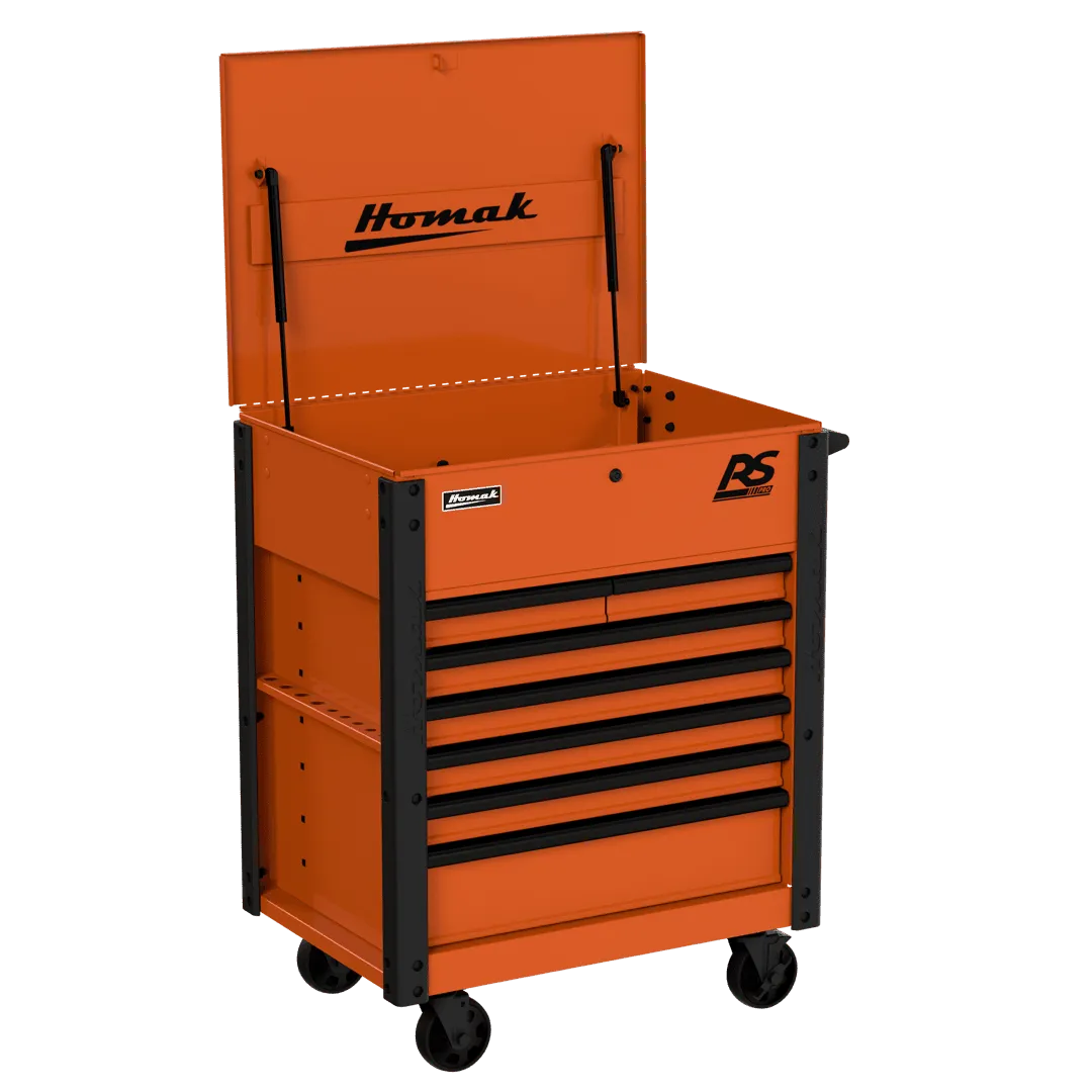 Homak Manufacturing 35 in. Pro Series 7-Drawer Service Cart