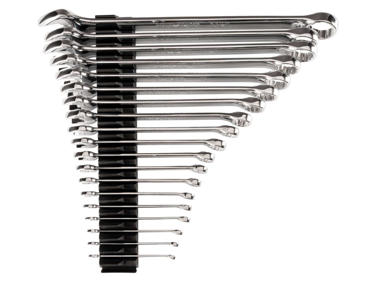 TEKTON Combination Wrench Set with Modular Organizers, 19-Piece (1/4 - 1-1/4 in.) | WCB95103 Main image