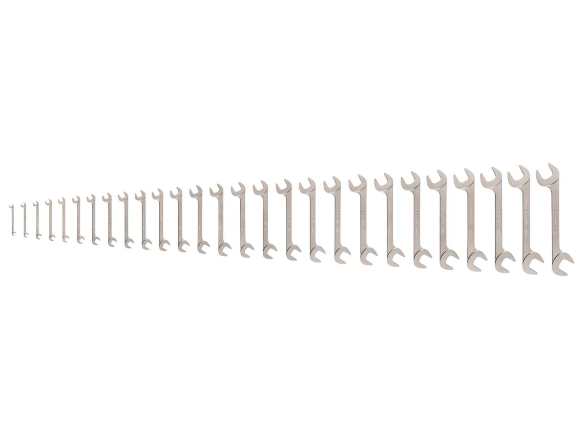 TEKTON Angle Head Open End Wrench Set, 27-Piece (6-32 mm) | WAE92003 Main image
