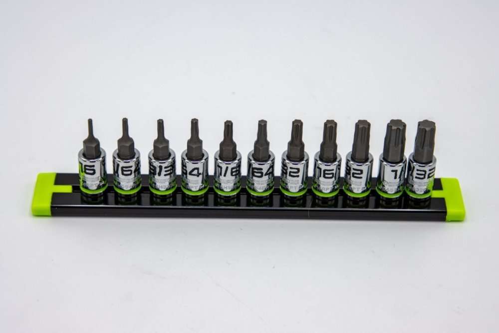 GripEdge 11-PC 1/4'' Dr Short SAE RPT Hex Driver Set Main image