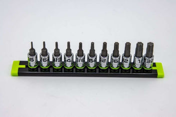 GripEdge 11-PC 1/4'' Dr Short SAE RPT Hex Driver Set
