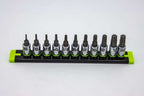 GripEdge 11-PC 1/4'' Dr Short SAE RPT Hex Driver Set