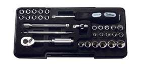 Ko-ken P2281A-12P 1/4 Sq. Dr. 18 Piece 12-Point SAE Socket set  1/8-9/16