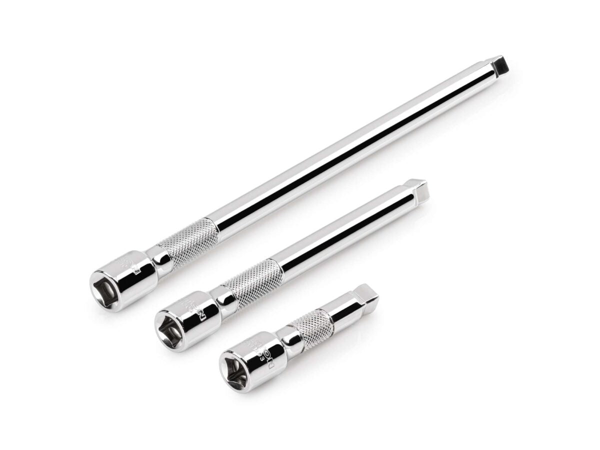 TEKTON 3/8 Inch Drive Wobble Extension Set, 3-Piece (3, 6, 10 in.) | SHA91014