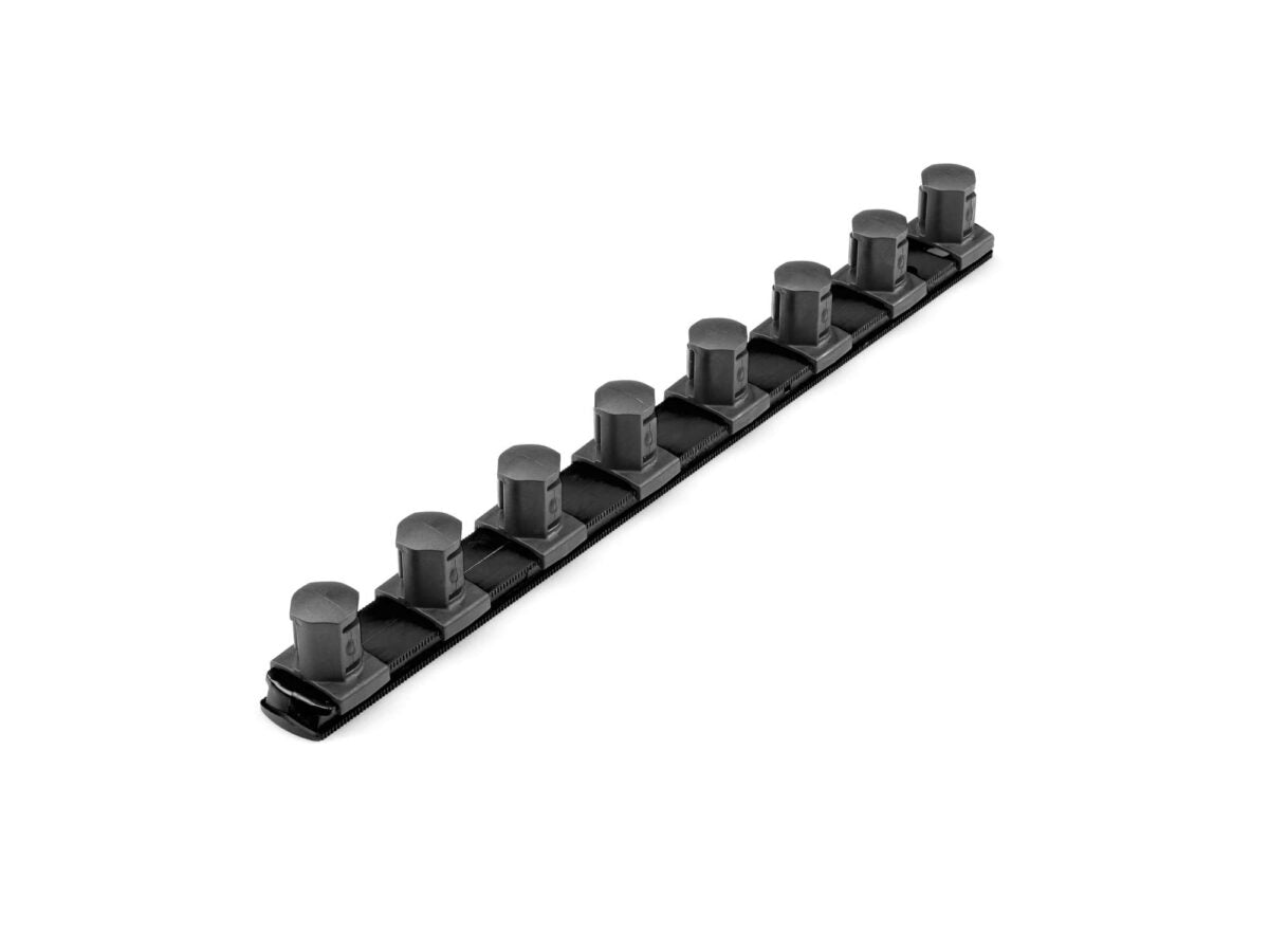 TEKTON 3/4 Inch Drive x 13 Inch Socket Rail, 8 Clips (Black) | OSR32208 Main image