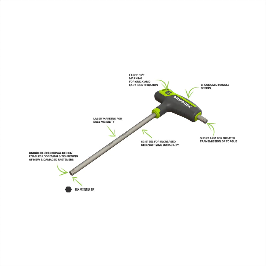 8-PC RPT Metric Hex T-Handle set