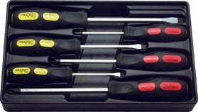 Ko-ken PK168PS/6 Screwdriver Set  PH1-2-3/SL5-6-8 ABS Tray   6 pieces Main image