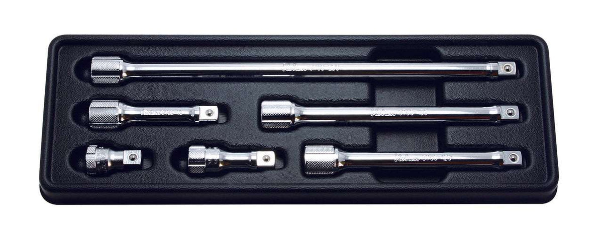 Ko-ken PK3763/6 3/8 Sq. Dr. Wobble-Fix Extension Bar set  32-250mm ABS Tray   6 pieces