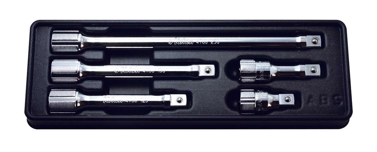 Ko-ken PK4763/5 1/2 Sq. Dr. Wobble-Fix Extension Bar set  50-250mm ABS Tray   5 pieces