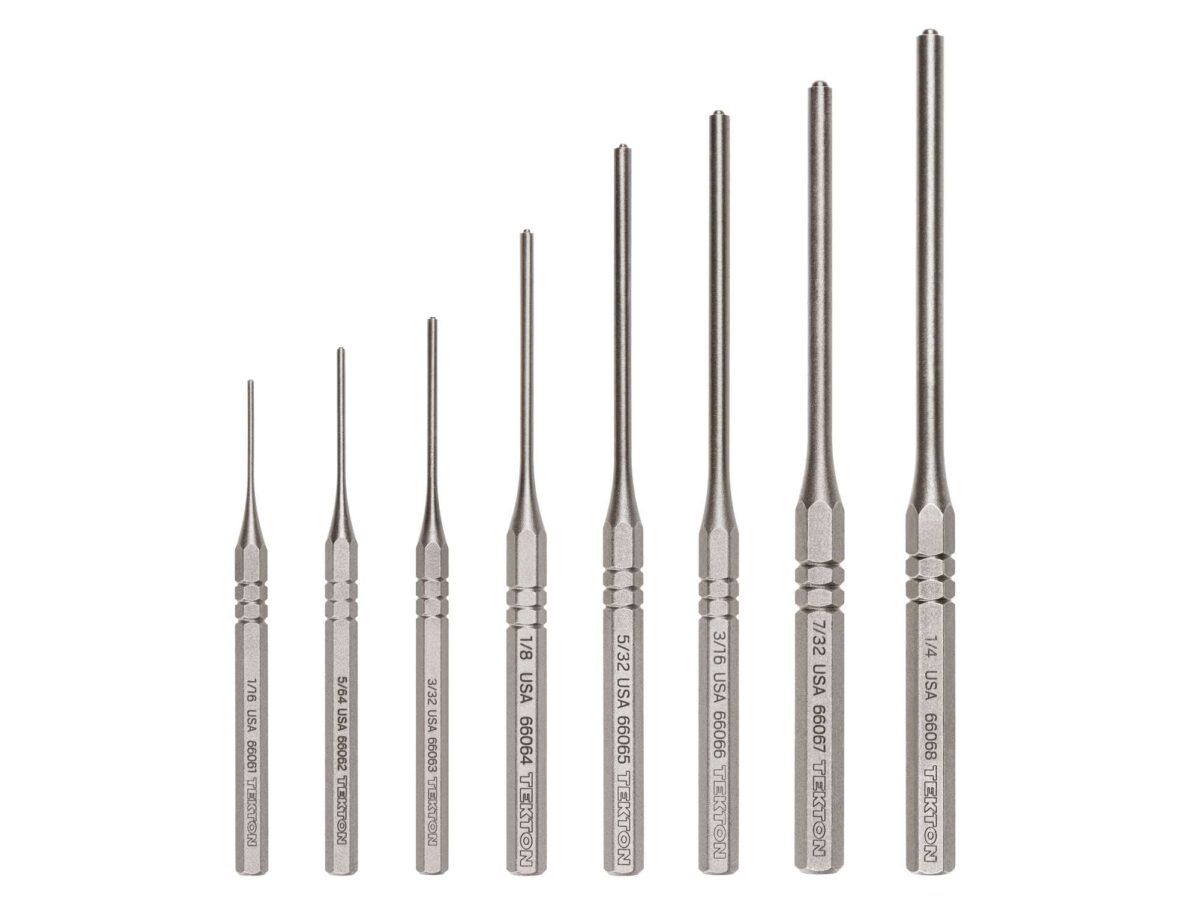 TEKTON Roll Pin Punch Set, 8-Piece (1/16-1/4 in.) | PNC93001 Main image