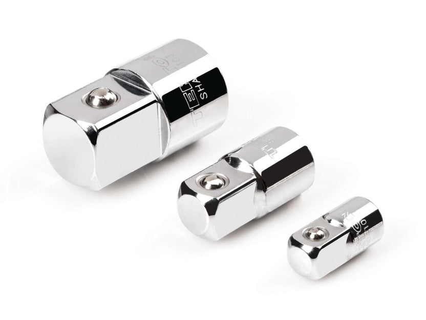 TEKTON 1/4, 3/8, 1/2 Inch Drive Adapter Set (3-Piece) | SHA99010 Main image