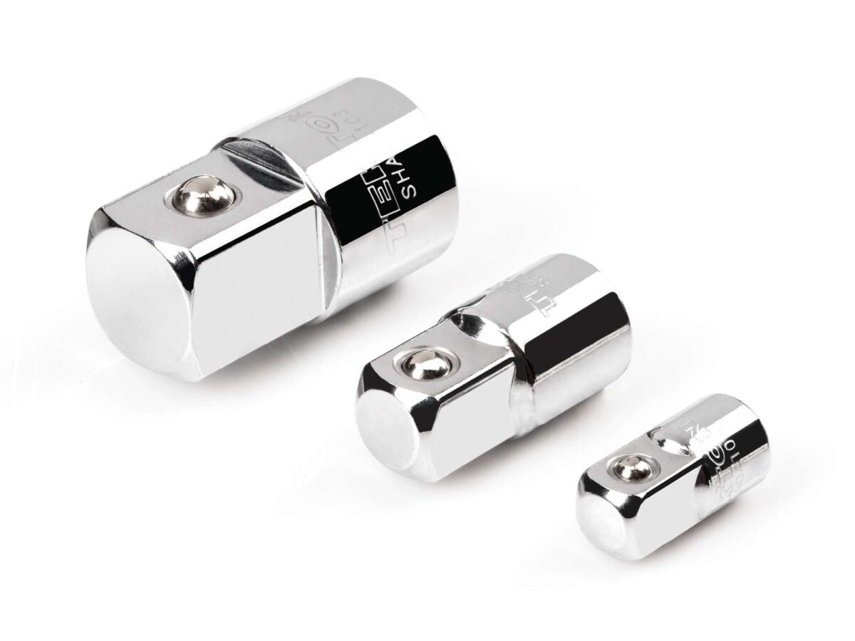 TEKTON 1/4, 3/8, 1/2 Inch Drive Adapter Set (3-Piece) | SHA99010