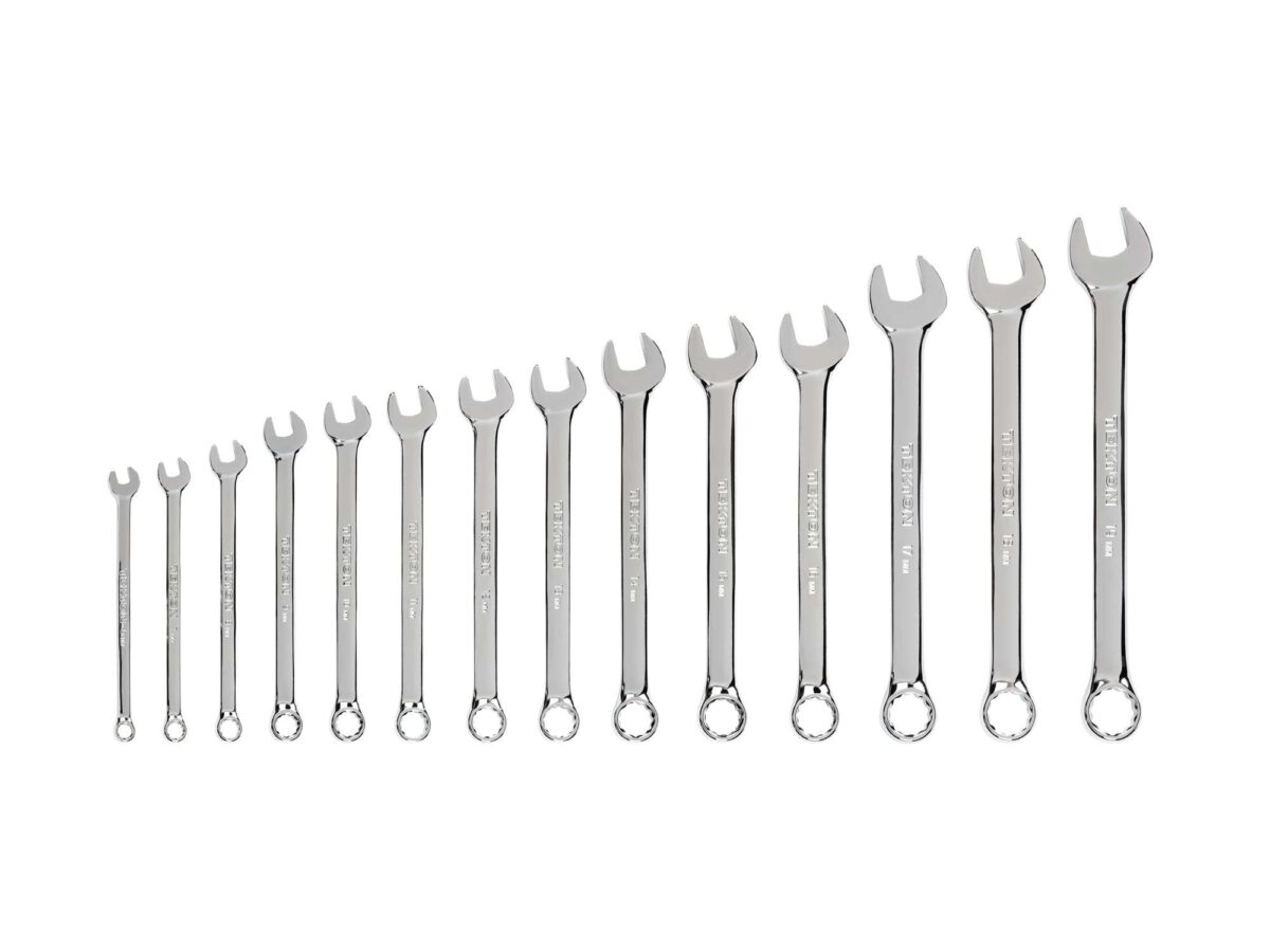 TEKTON Combination Wrench Set, 14-Piece (6-19 mm) | WCB90208