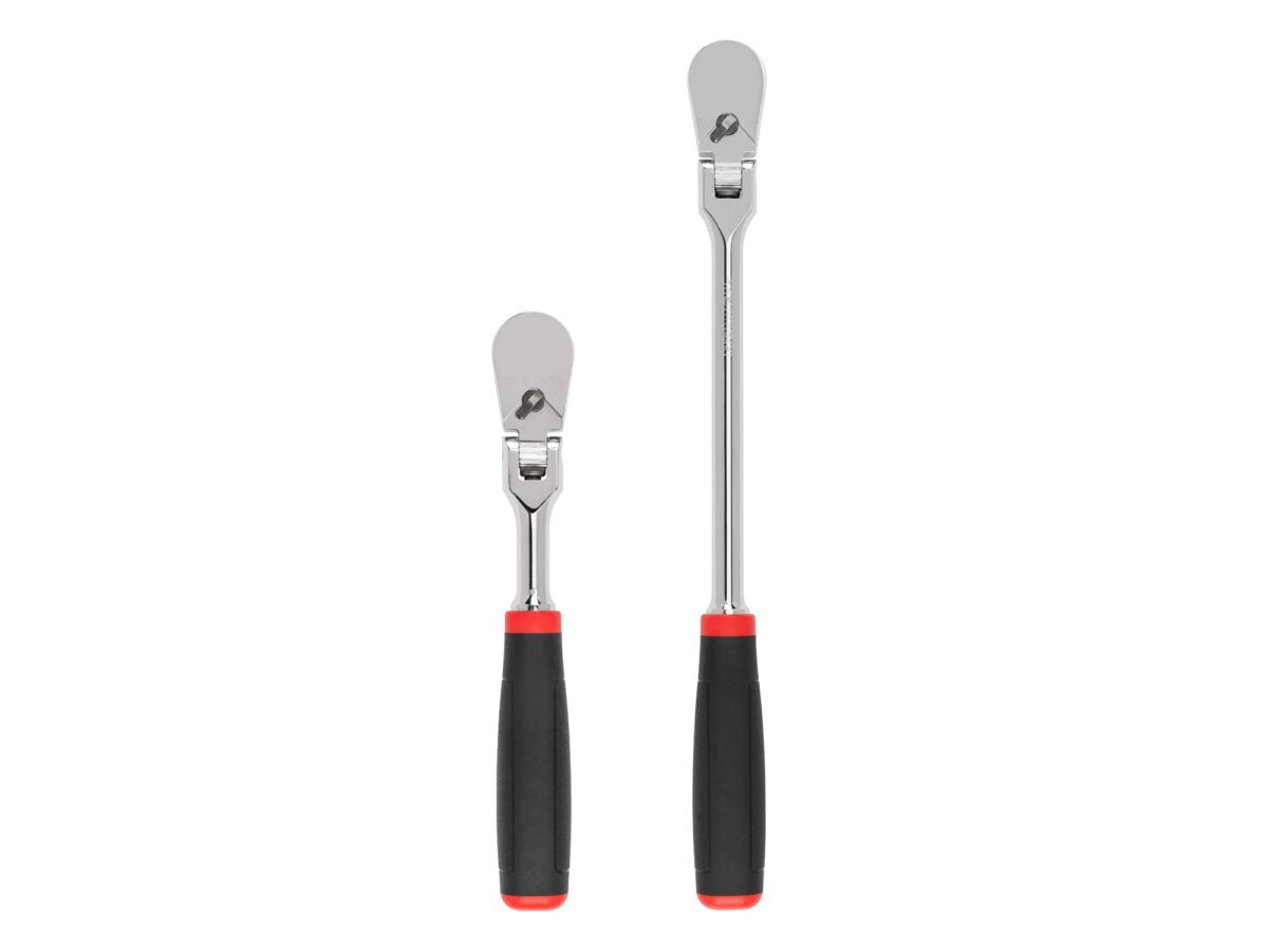 TEKTON 3/8 Inch Drive Flex Head Comfort Grip Ratchet Set, 2-Piece (8, 12 in.) | SRH91202 Main image