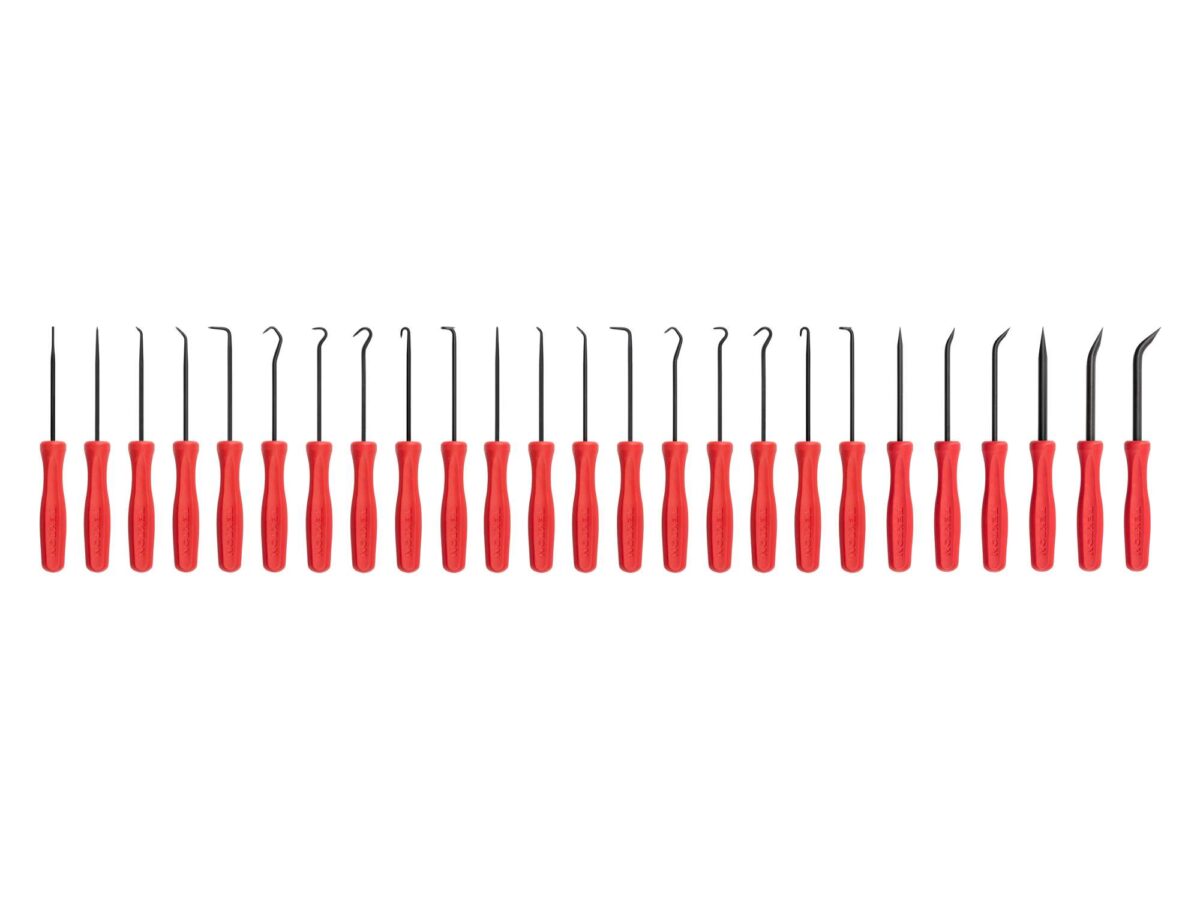 TEKTON Pick, Hook, and Mini Pry Bar Set (25-Piece) | LVR10005