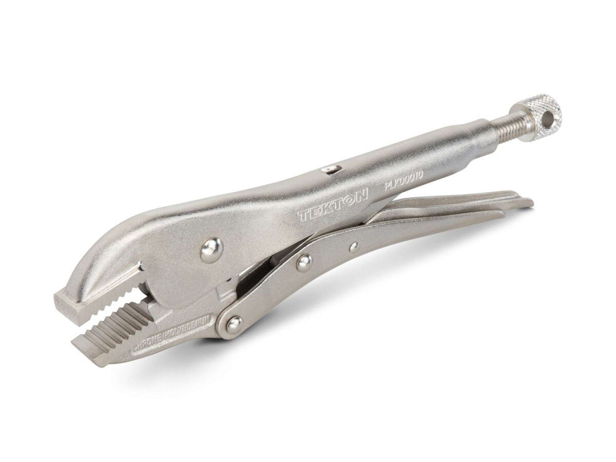 TEKTON 10 Inch Straight Jaw Locking Pliers | PLK00010