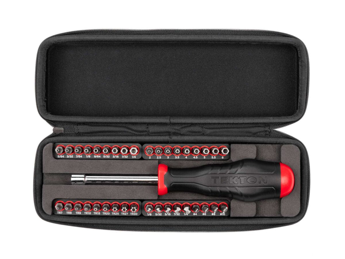TEKTON 1/4 Inch Security Bit Driver and Bit Set with Case (37-Piece) | DBH93102 Main image