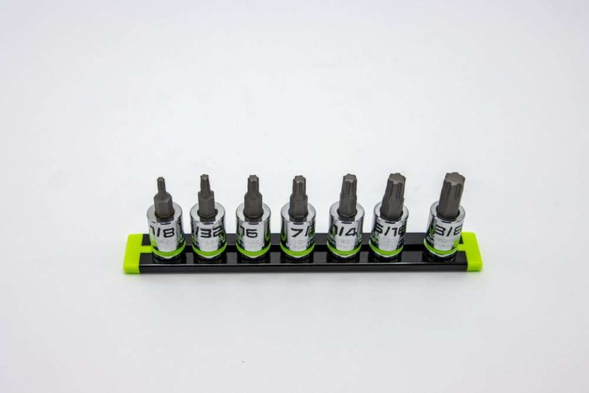 GripEdge 7-PC 3/8'' Dr Short SAE RPT Hex Driver Set Main image
