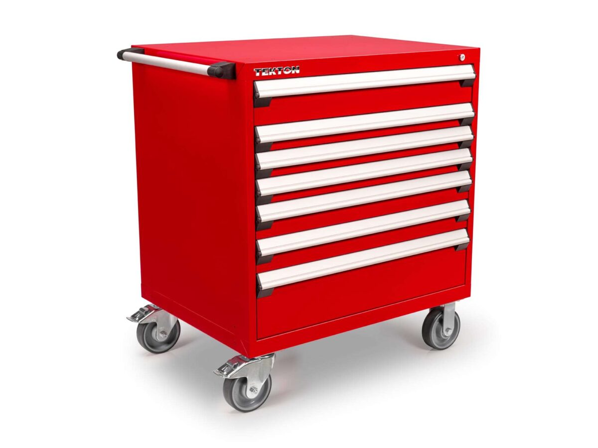 TEKTON 7-Drawer Tool Cabinet, Red (36 W x 27 D x 41.5 H in.) | OCL33200 Main image